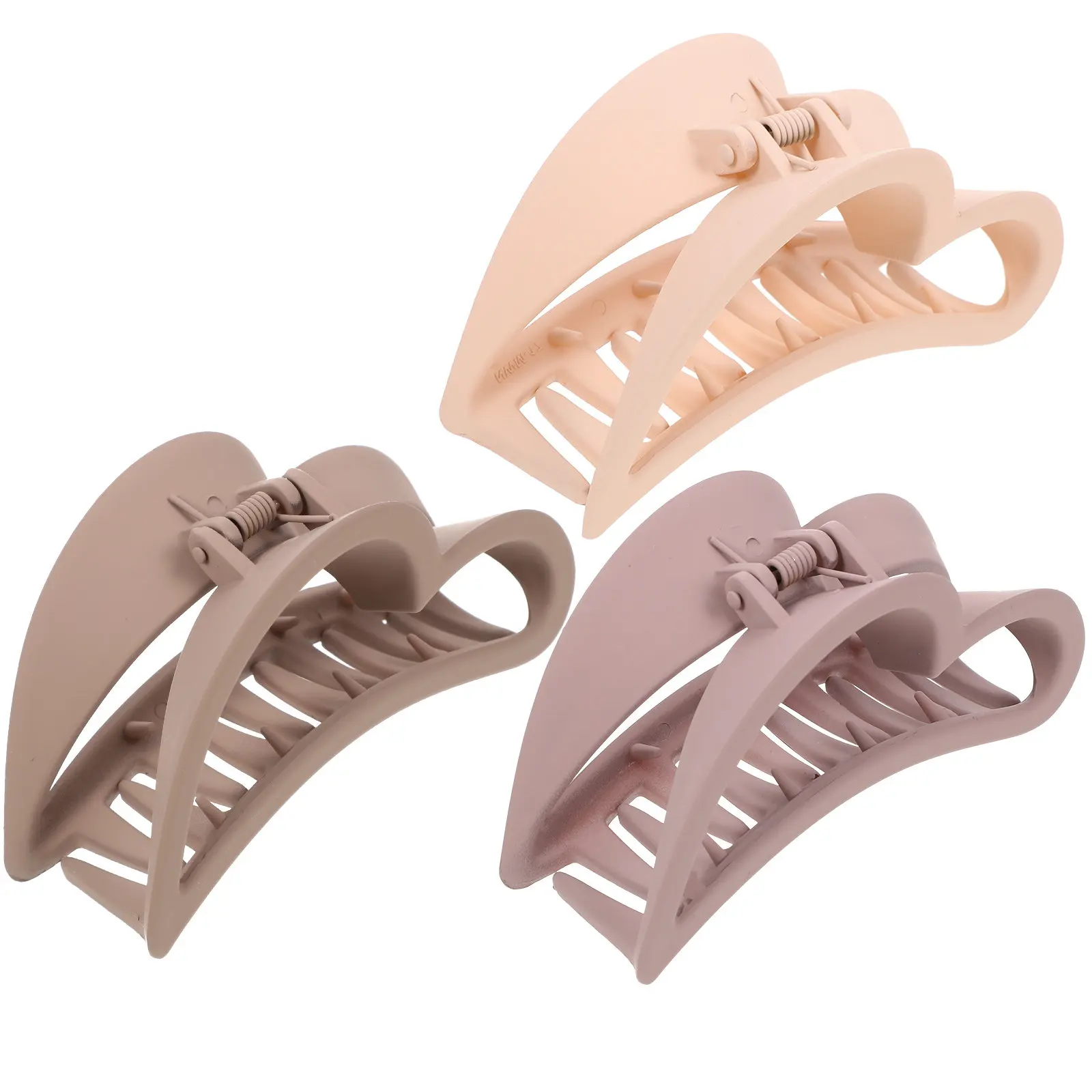 3pcs Shark Clip Claw Back Hair Holder For Women Heart-Shaped Clips Thick Thin Long Short Hair Comfortable Lightweight
3pcs Shark Clip Claw Back Hair Holder For Women Heart-Shaped Clips Thick Thin Long Short Hair Comfortable Lightweight