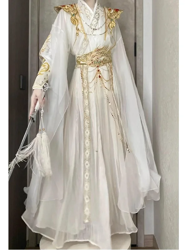New Hanfu Set for Men And Women Elegant Collared Ancient Style Daily Wear White Powerful Costume Role-playing Embroidered Mar...
New Hanfu Set for Men And Women Elegant Collared Ancient Style Daily Wear White Powerful Costume Role-playing Embroidered Mar...