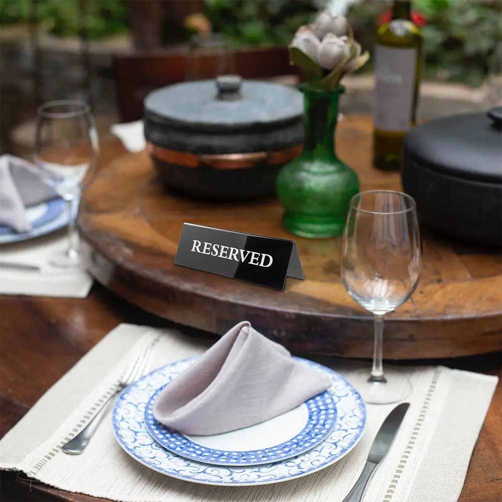 3Pcs Black Acrylic Table Tent Sign V Shape Reserved Seat Marker for Weddings Restaurants Hotels Event Decor Clear Notification
3Pcs Black Acrylic Table Tent Sign V Shape Reserved Seat Marker for Weddings Restaurants Hotels Event Decor Clear Notification