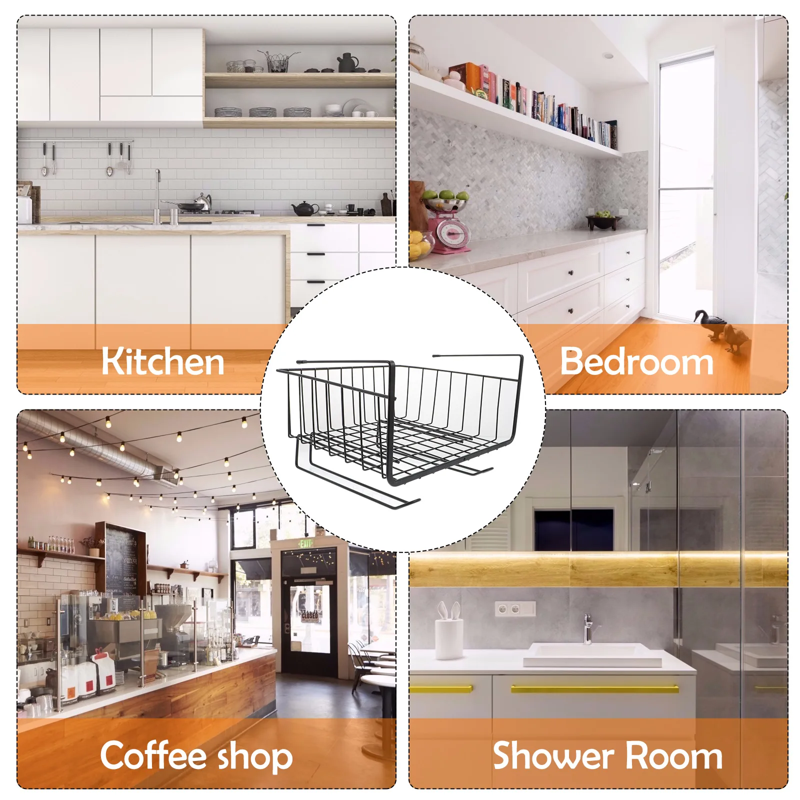 Under Cabinet Shelf Wire Basket Kitchen Pantry Bathroom Storage Organizer Rack Tissue Holder Space Saving Gift Idea
Under Cabinet Shelf Wire Basket Kitchen Pantry Bathroom Storage Organizer Rack Tissue Holder Space Saving Gift Idea