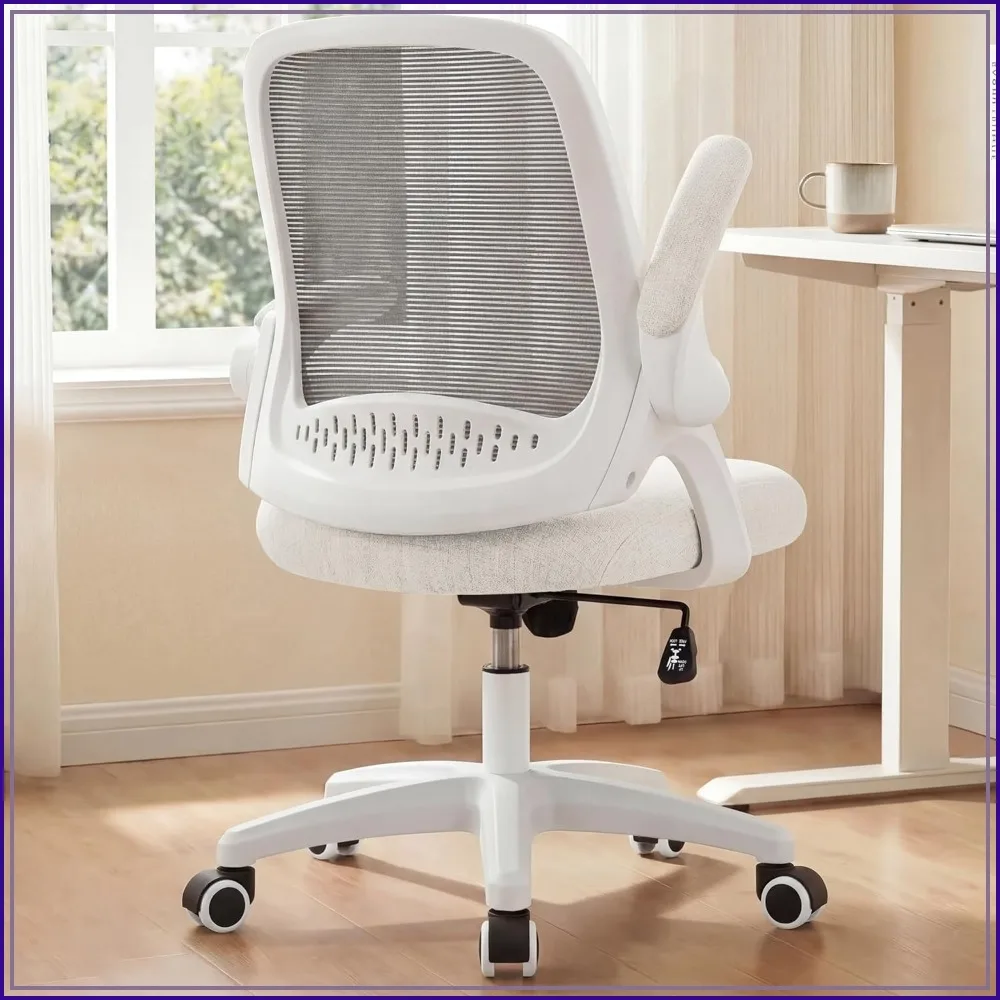 Ergonomic Office Desk Gaming Chair with Lumbar Support Adjustable Height Swivel Rolling Wheels Flip-up Arms Mesh Chair for Home
Ergonomic Office Desk Gaming Chair with Lumbar Support Adjustable Height Swivel Rolling Wheels Flip-up Arms Mesh Chair for Home