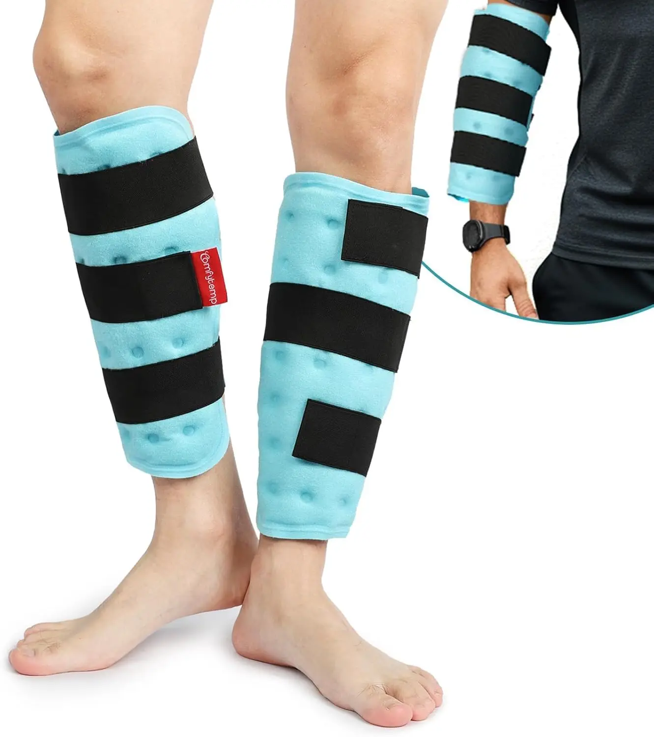 Calf Shin Splint Ice Packs, Reusable Gel Wrap for Elbow, Knee, Leg, Hot Cold Compression Therapy, 2 Pack S-M
Calf Shin Splint Ice Packs, Reusable Gel Wrap for Elbow, Knee, Leg, Hot Cold Compression Therapy, 2 Pack S-M