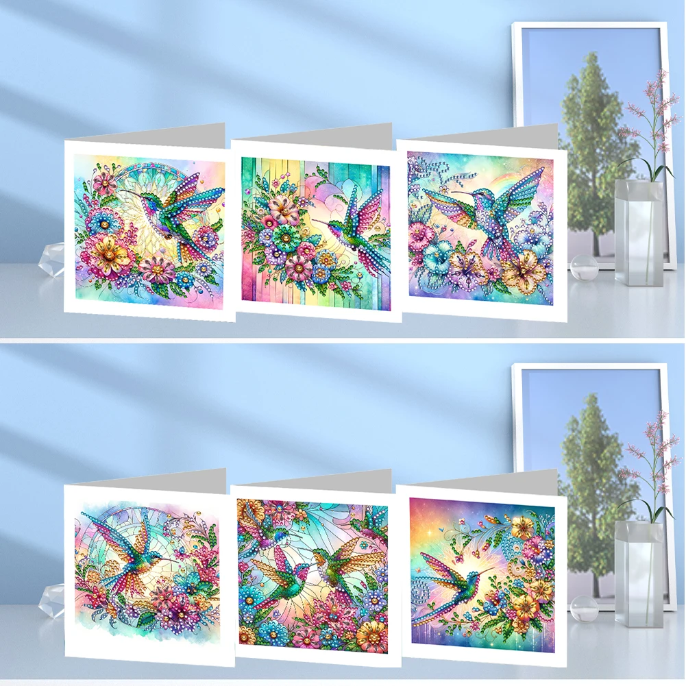 6Pcs Special Shape Garden DIY Diamond Painting Card Rhinestone Painting Card Kit Diamond Daily Wish Card for Friends Gift
6Pcs Special Shape Garden DIY Diamond Painting Card Rhinestone Painting Card Kit Diamond Daily Wish Card for Friends Gift