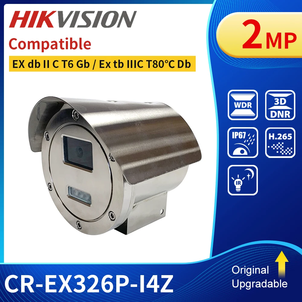 Hikvision Compatible 2MP 304 316 Stainless Steel Explosion-proof Bullet IP Camera POE IR built-in Hikvision Camera 2.8-12mm
Hikvision Compatible 2MP 304 316 Stainless Steel Explosion-proof Bullet IP Camera POE IR built-in Hikvision Camera 2.8-12mm