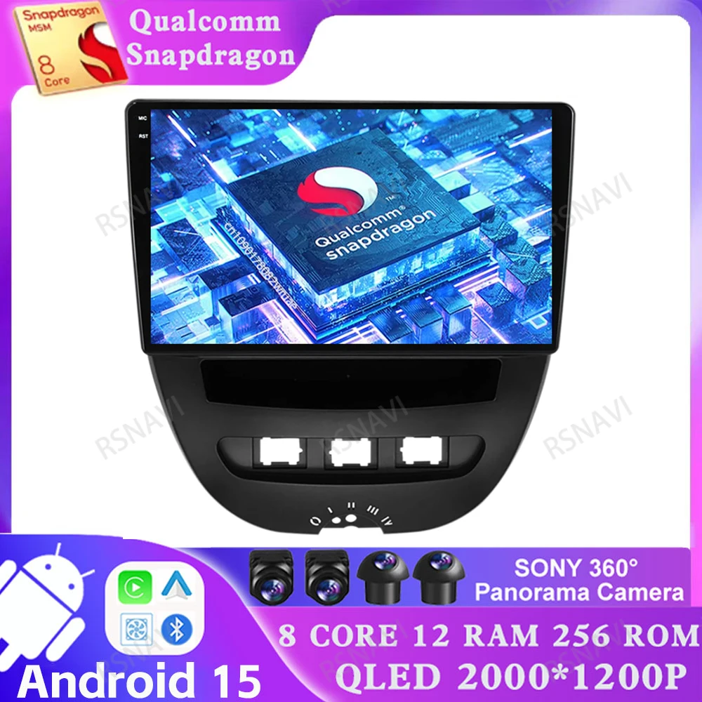Android 15 For Peugeot 107 Toyota Aygo Citroen C1 2005-2014 Wireless Carplay Auto 4G LTE Qualcomm GPS Stereo 5G WIFI Autoradio 
Android 15 For Peugeot 107 Toyota Aygo Citroen C1 2005-2014 Wireless Carplay Auto 4G LTE Qualcomm GPS Stereo 5G WIFI Autoradio