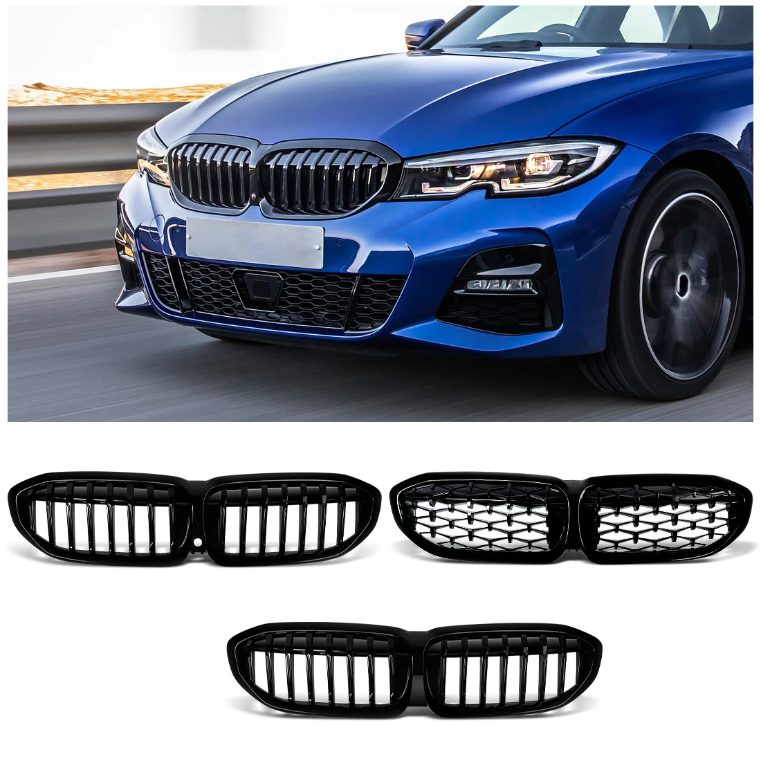Передняя решетка бампера (ноздри) для BMW 3-й серии G20 G21 2019-2022 318i 320i 320d 330i 340i 340d M Sport, центральная накладка на передний бампер
Передняя решетка бампера (ноздри) для BMW 3-й серии G20 G21 2019-2022 318i 320i 320d 330i 340i 340d M Sport, центральная накладка на передний бампер