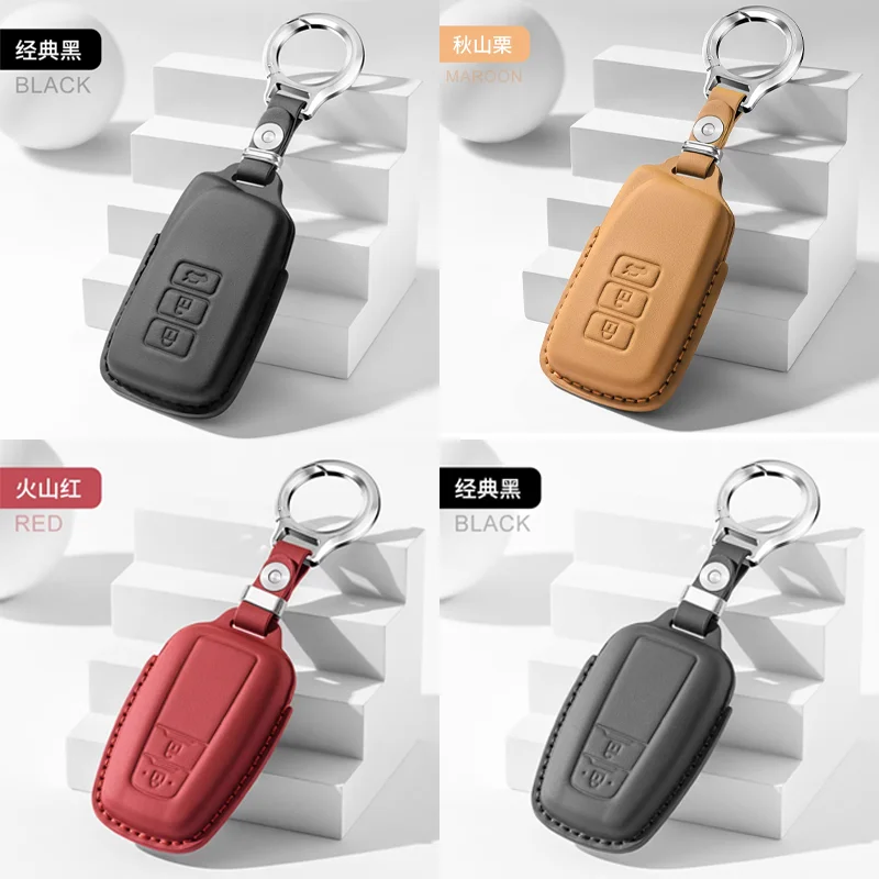 For Lexus GS Car Key Cover First-layer Cowhide High-end Key Cover Buckle for Men and Women Interior Modification