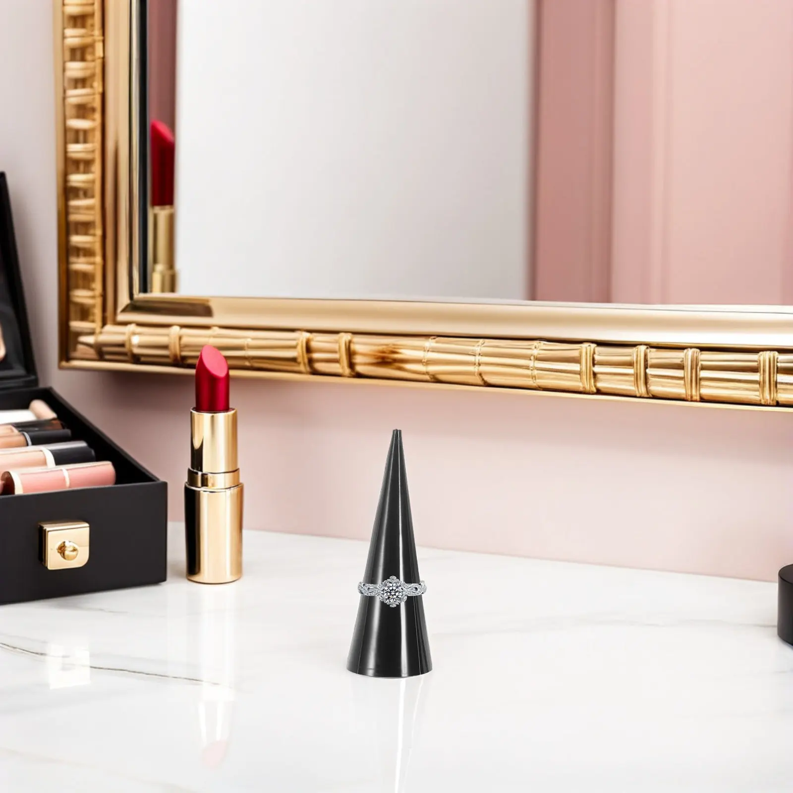 3Pcs Ring Display Stand Acrylic Cone Shape Jewelry Holder Modern Single Finger Organizer for Showcase Nightstand Wedding
3Pcs Ring Display Stand Acrylic Cone Shape Jewelry Holder Modern Single Finger Organizer for Showcase Nightstand Wedding