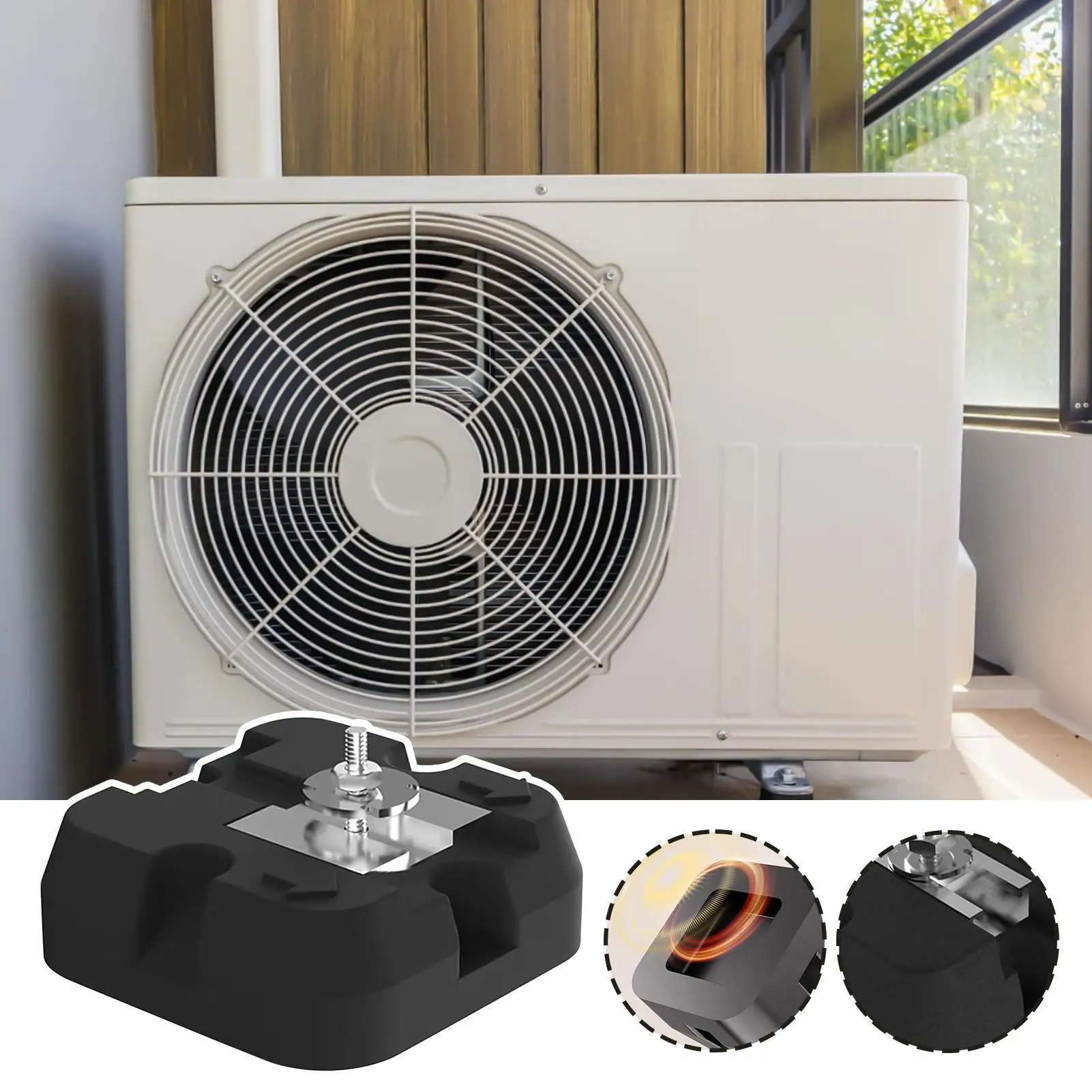 Подушка для кондиционера Базовая накладка для кондиционера Прочный кронштейн, 4 шт., антивибрационные коврики для разделенной системы 9000-60000 BTU
Подушка для кондиционера Базовая накладка для кондиционера Прочный кронштейн, 4 шт., антивибрационные коврики для разделенной системы 9000-60000 BTU