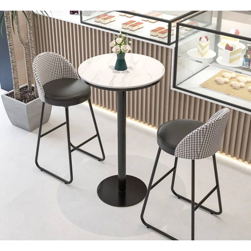 Light luxury rock slab marble round bar table simple coffee shop milk tea shop home balcony high table and chair combination
Light luxury rock slab marble round bar table simple coffee shop milk tea shop home balcony high table and chair combination