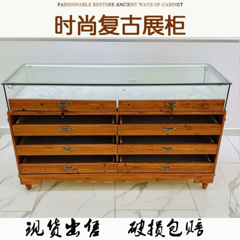 Customized. Solid Wood Vintage Cabinet Accessories Glass Middle Island Cabinet Jewelry Display Cabinet Jewelry Antique Jade
Customized. Solid Wood Vintage Cabinet Accessories Glass Middle Island Cabinet Jewelry Display Cabinet Jewelry Antique Jade