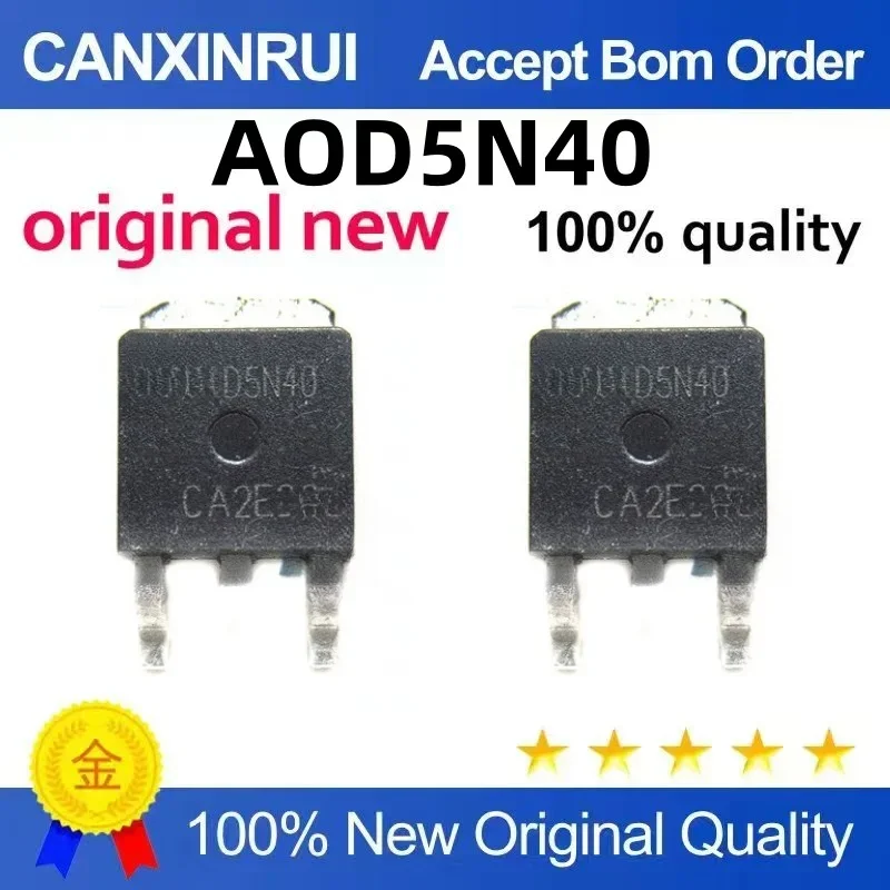 (5-100 pieces) New AOD5N40 D5N40 TO252 MOSFET Field Effect Transistor Spot Chip IC
(5-100 pieces) New AOD5N40 D5N40 TO252 MOSFET Field Effect Transistor Spot Chip IC