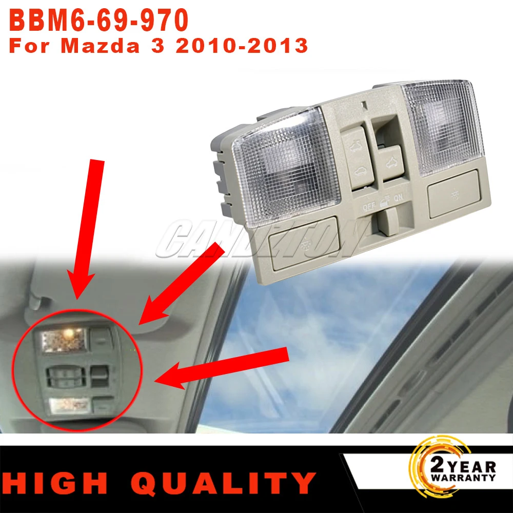 New interior lights & Sunroof Switch BBM6-69-970 For Mazda 3 2010-2013 car Dome Light Fit Interior Replacement
New interior lights & Sunroof Switch BBM6-69-970 For Mazda 3 2010-2013 car Dome Light Fit Interior Replacement