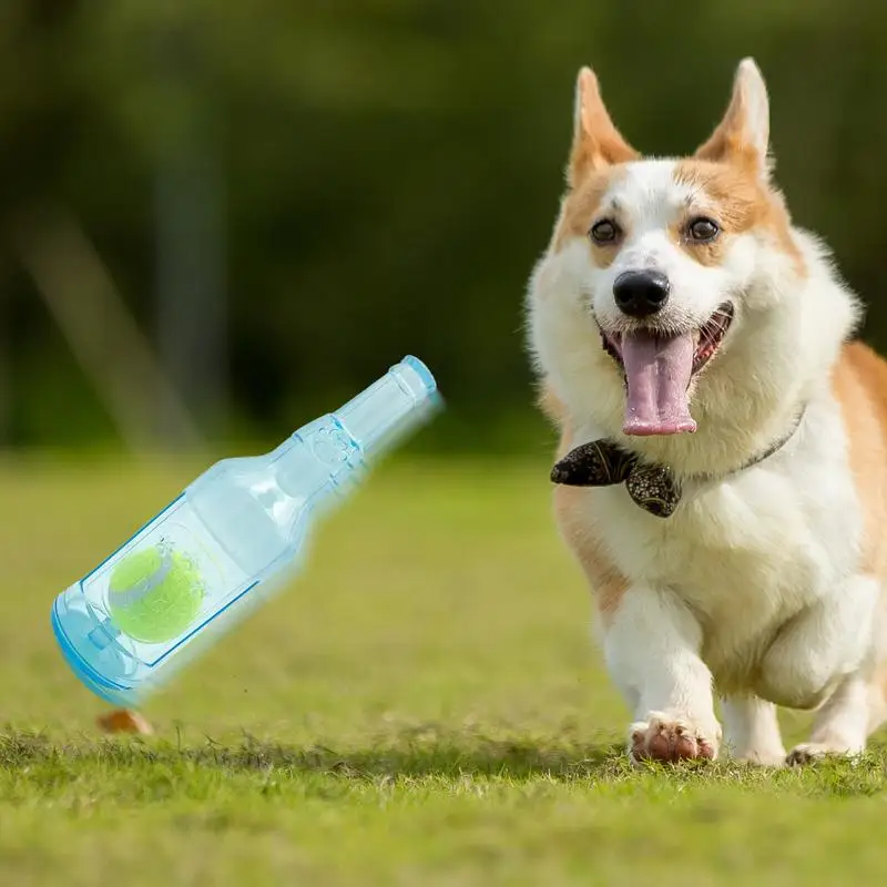 Pet Chew Toy Bottle Chew Toy Funny Dog Squeaky Chew Toy Bite-resistance Beer Bottle with Tennis Ball Toy Pet Accessories
Pet Chew Toy Bottle Chew Toy Funny Dog Squeaky Chew Toy Bite-resistance Beer Bottle with Tennis Ball Toy Pet Accessories