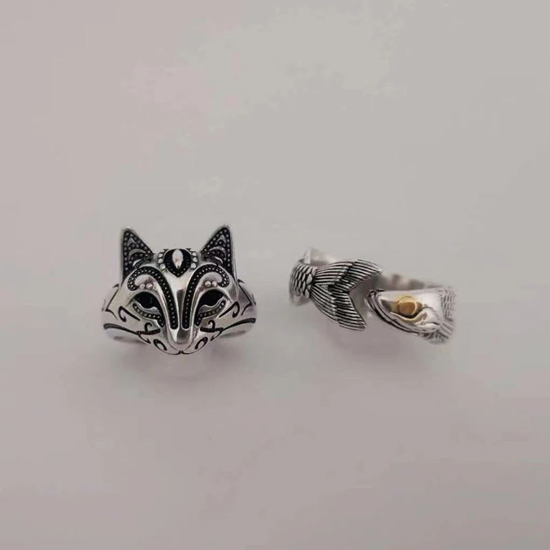 Vintage Silver Fox Fish Thailand Couple Ring For 925 Women Men Couple Handmade Adjustable Ring Party Birthday Jewelry Gift
Vintage Silver Fox Fish Thailand Couple Ring For 925 Women Men Couple Handmade Adjustable Ring Party Birthday Jewelry Gift