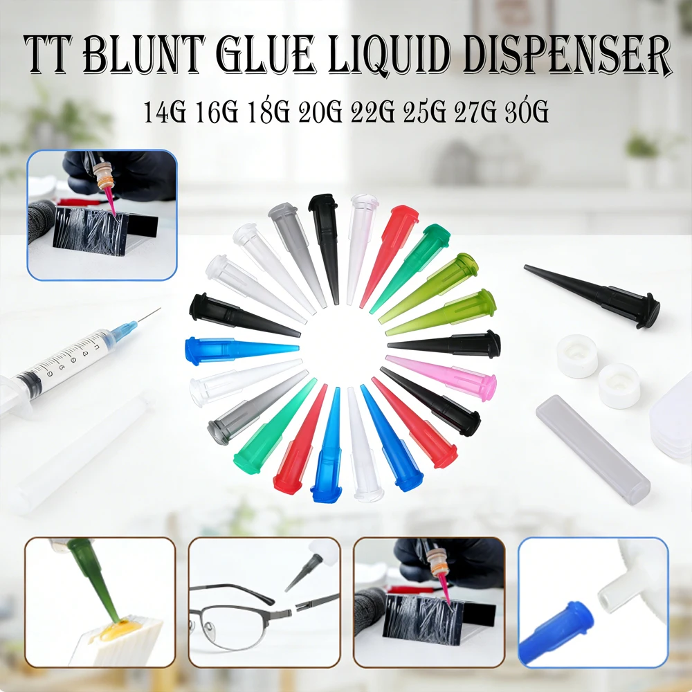 25-100pcs Universal Syringe Glue Nozzle Kit , 14G-30G TT Plastic Conical Tips for Adhesive, Epoxy & Craft Supply Dispensing
25-100pcs Universal Syringe Glue Nozzle Kit , 14G-30G TT Plastic Conical Tips for Adhesive, Epoxy & Craft Supply Dispensing