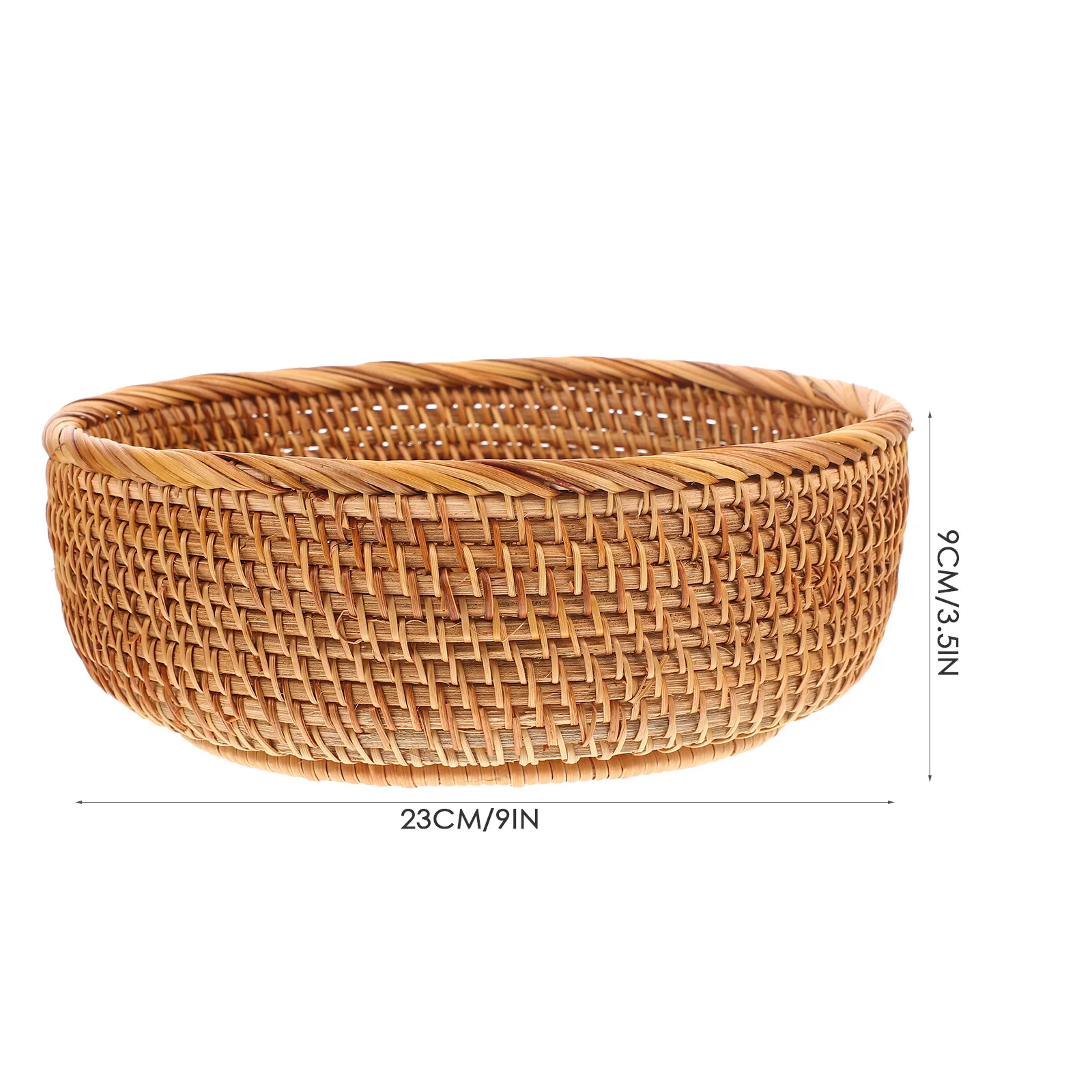 Woven Rattan Storage Basket Rustic Handmade Bread Fruit Snacks Holder Tabletop Kitchen Home Storage Basket Household Woven Box
Woven Rattan Storage Basket Rustic Handmade Bread Fruit Snacks Holder Tabletop Kitchen Home Storage Basket Household Woven Box