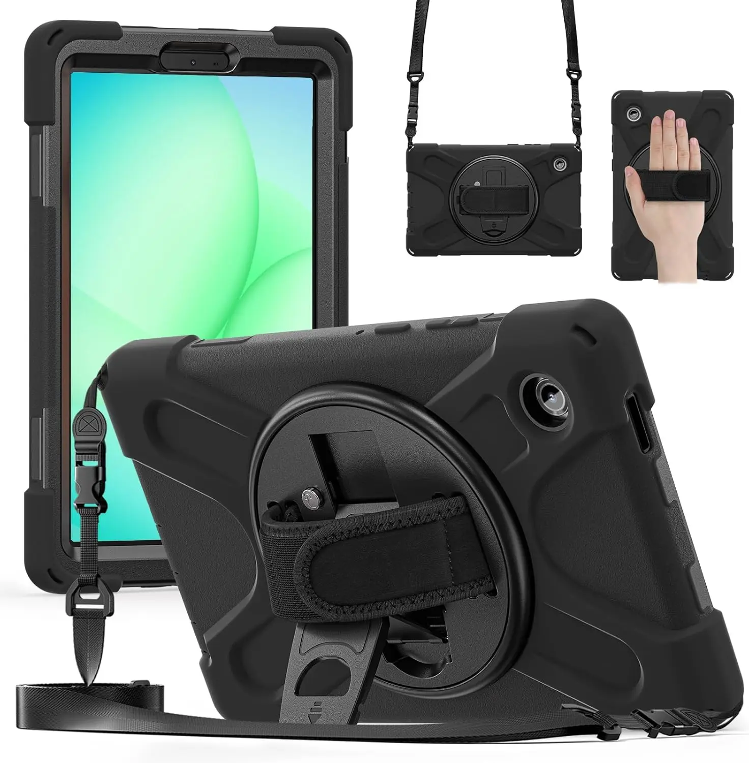 Rugged Protective Case For Samsung Galaxy Tab A9 8.7 Inch (2023) SM-X110/X115 | 360° Rotating Hand Strap, Stand & Shoulder Strap
Rugged Protective Case For Samsung Galaxy Tab A9 8.7 Inch (2023) SM-X110/X115 | 360° Rotating Hand Strap, Stand & Shoulder Strap