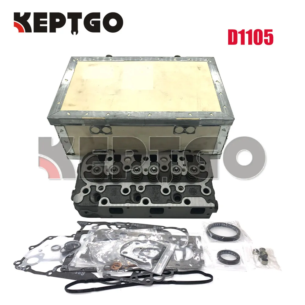 Новая головка цилиндра D1105 в сборе и полный комплект прокладок для Kubota B2400 B2410 B7610 B2100
Новая головка цилиндра D1105 в сборе и полный комплект прокладок для Kubota B2400 B2410 B7610 B2100