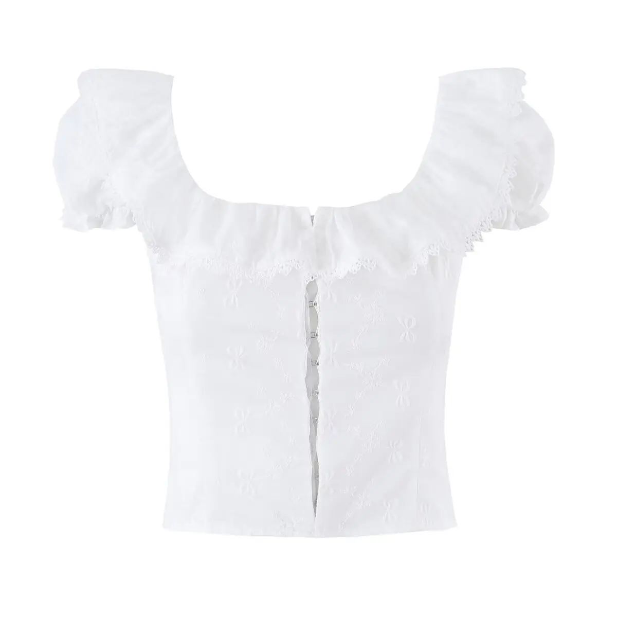 WOMAN 2026 Summer New Casual Fashion Girl Pure Desire Square Neck Bubble Sleeve Top Retro Slimming Women's Shirt Mujer chic Top
WOMAN 2026 Summer New Casual Fashion Girl Pure Desire Square Neck Bubble Sleeve Top Retro Slimming Women's Shirt Mujer chic Top