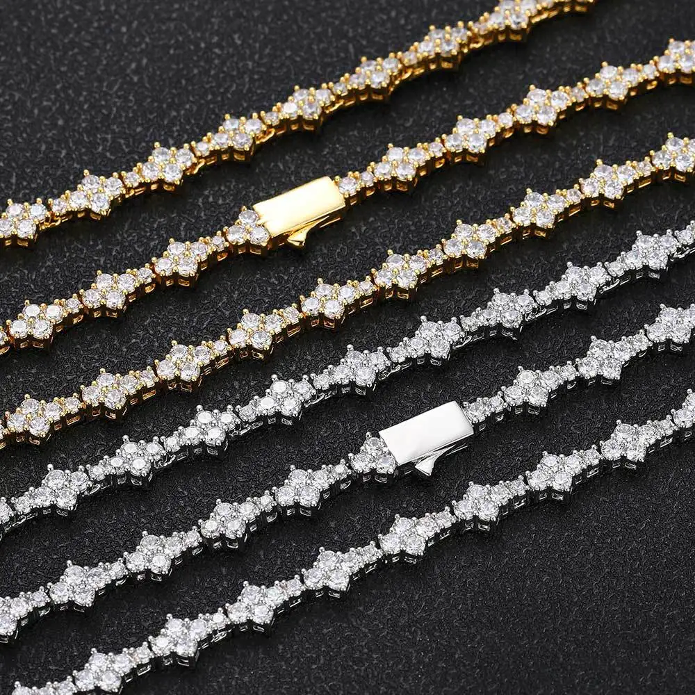 Hip-Hop 6.5mm Spring Buckle Aircraft Tennis Chain Zircon Necklace Jewelry Female Cross-border Men's Couple Bracelet
Hip-Hop 6.5mm Spring Buckle Aircraft Tennis Chain Zircon Necklace Jewelry Female Cross-border Men's Couple Bracelet
