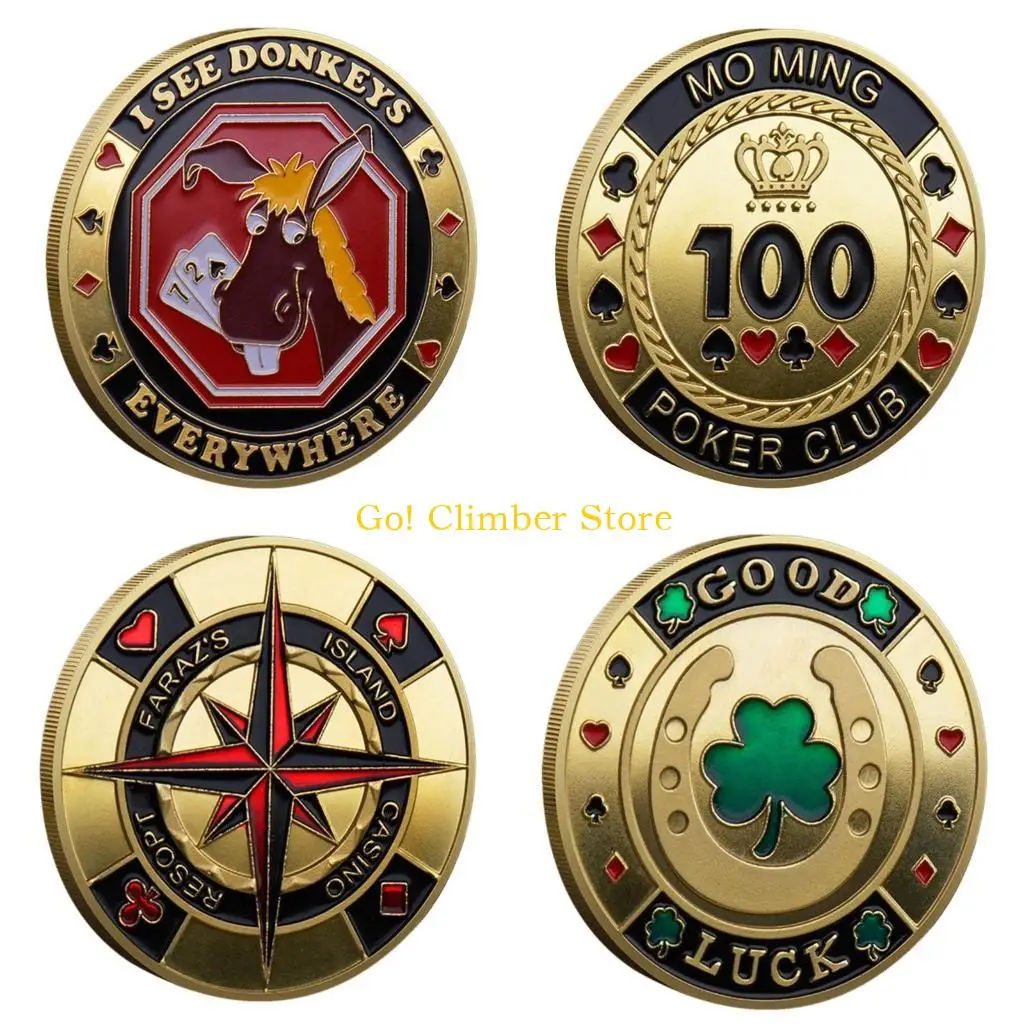 Q84C Poker Card Protectors Coins Collectibles Metal Poker Chip Coins Souvenir Chip Casino Dealer Coins Poker Game Accessories
Q84C Poker Card Protectors Coins Collectibles Metal Poker Chip Coins Souvenir Chip Casino Dealer Coins Poker Game Accessories