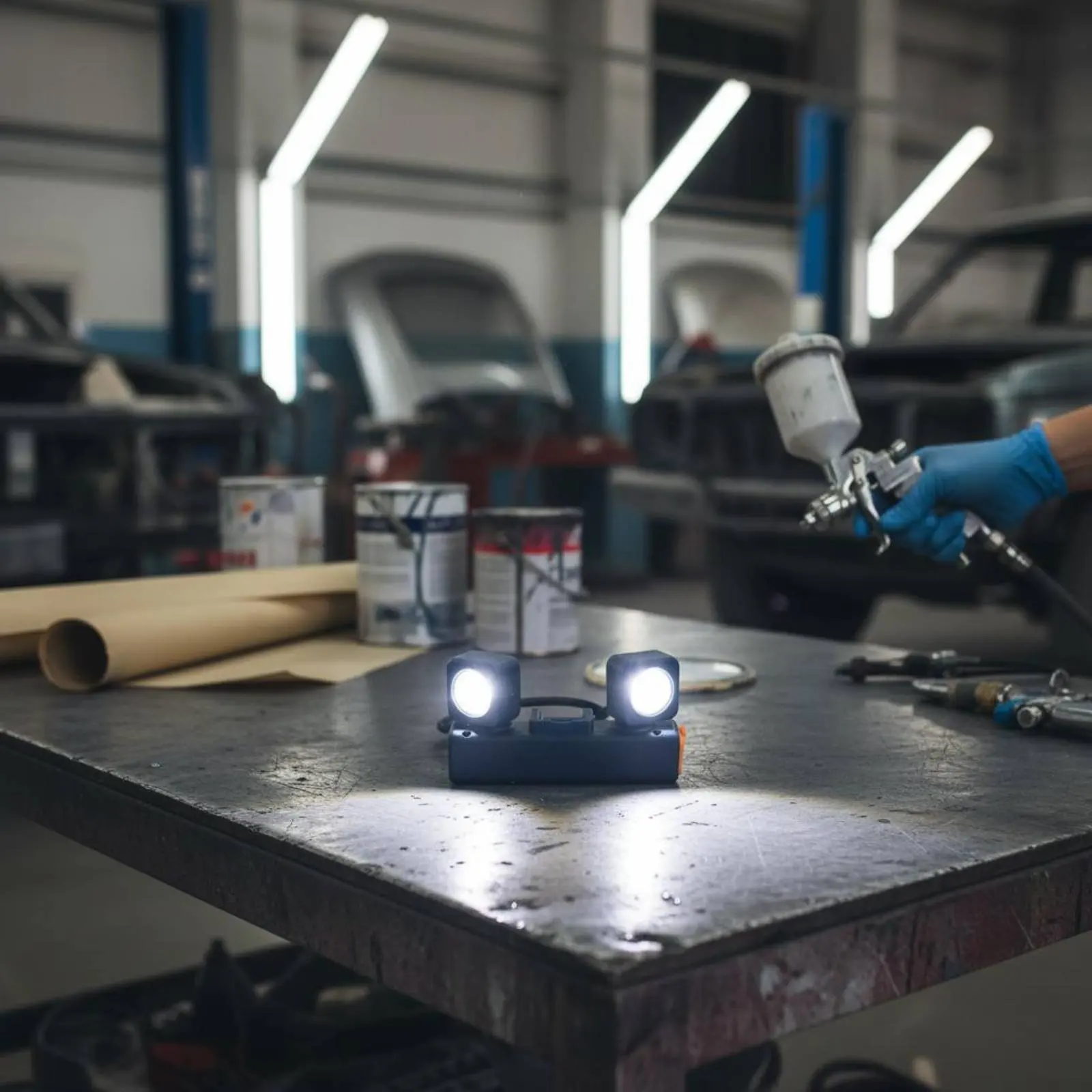 Auto Paint Light Easy to Install Paint Spray Light Airbrush Focused Light Bright Illumination Tool Accessory for Garage
Auto Paint Light Easy to Install Paint Spray Light Airbrush Focused Light Bright Illumination Tool Accessory for Garage