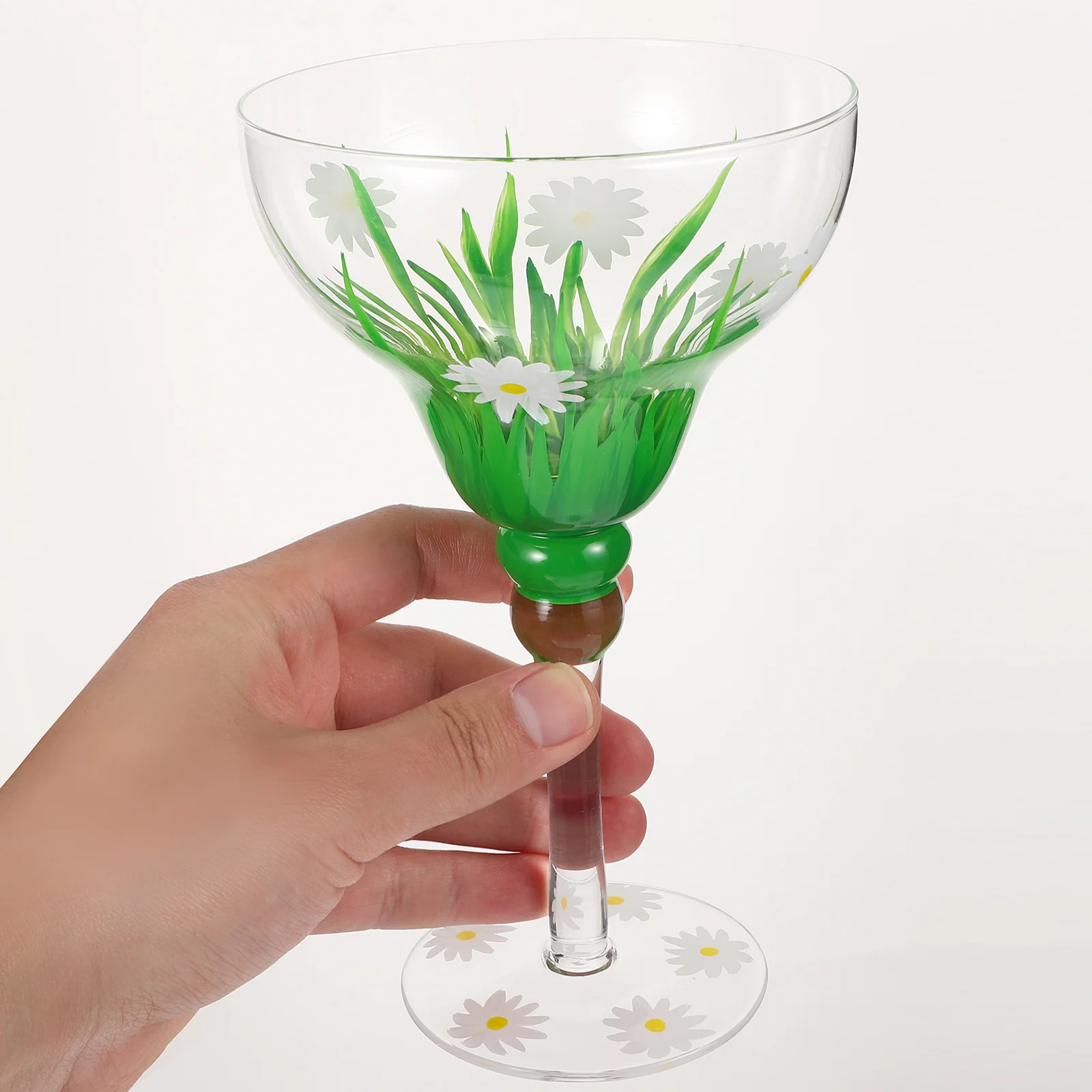 Daisy Pattern Glass Goblet Delicate Wine Glass Multi-Function Household Bar Party Accessory Wear-Resistant Wine Glasses Reusable
Daisy Pattern Glass Goblet Delicate Wine Glass Multi-Function Household Bar Party Accessory Wear-Resistant Wine Glasses Reusable