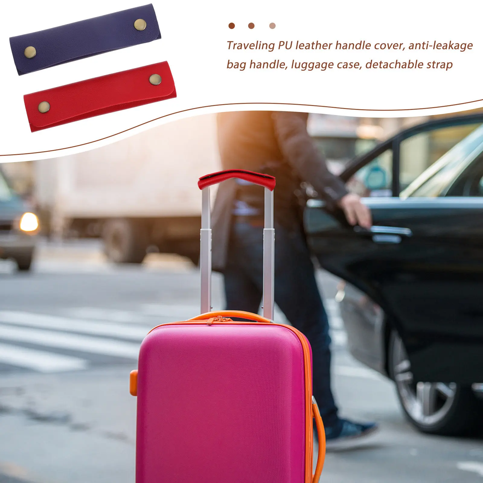 2Pcs Bag Handle Cover Luggage Handle Wrap PU Padded Grip Protector for Handbag Suitcase Heavy Load Pressure Relief
2Pcs Bag Handle Cover Luggage Handle Wrap PU Padded Grip Protector for Handbag Suitcase Heavy Load Pressure Relief