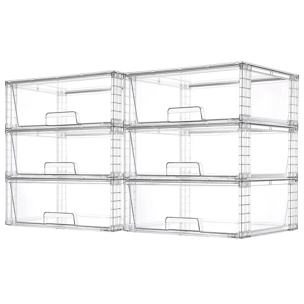 6 Pack Large Stackable Storage Drawers,Easily Assemble Clear Acrylic Bathroom Closet Undersink Organizers,Plastic Storage Bins f
6 Pack Large Stackable Storage Drawers,Easily Assemble Clear Acrylic Bathroom Closet Undersink Organizers,Plastic Storage Bins f