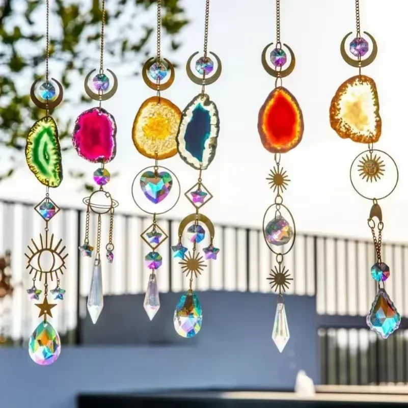 Suncatcher Crystal Sun and Moon Crystals Prism Rainbow Sun Catcher Garden Decoration Hanging Window Patio Ornament
Suncatcher Crystal Sun and Moon Crystals Prism Rainbow Sun Catcher Garden Decoration Hanging Window Patio Ornament