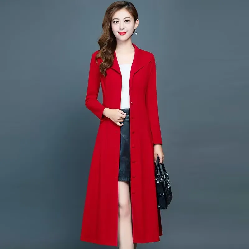 Double Lyered Lined Women's Trench Coat New Autumn Korean Single-breasted Female Windbreaker Fashion Long Overcoat 5XL
Double Lyered Lined Women's Trench Coat New Autumn Korean Single-breasted Female Windbreaker Fashion Long Overcoat 5XL