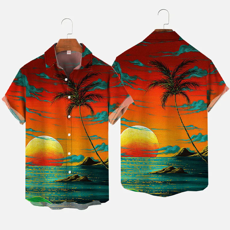 Beach style men's shirt coconut tree print casual shirt men's lapel button shirt cartoon pattern men's short sleeved shirt
Beach style men's shirt coconut tree print casual shirt men's lapel button shirt cartoon pattern men's short sleeved shirt