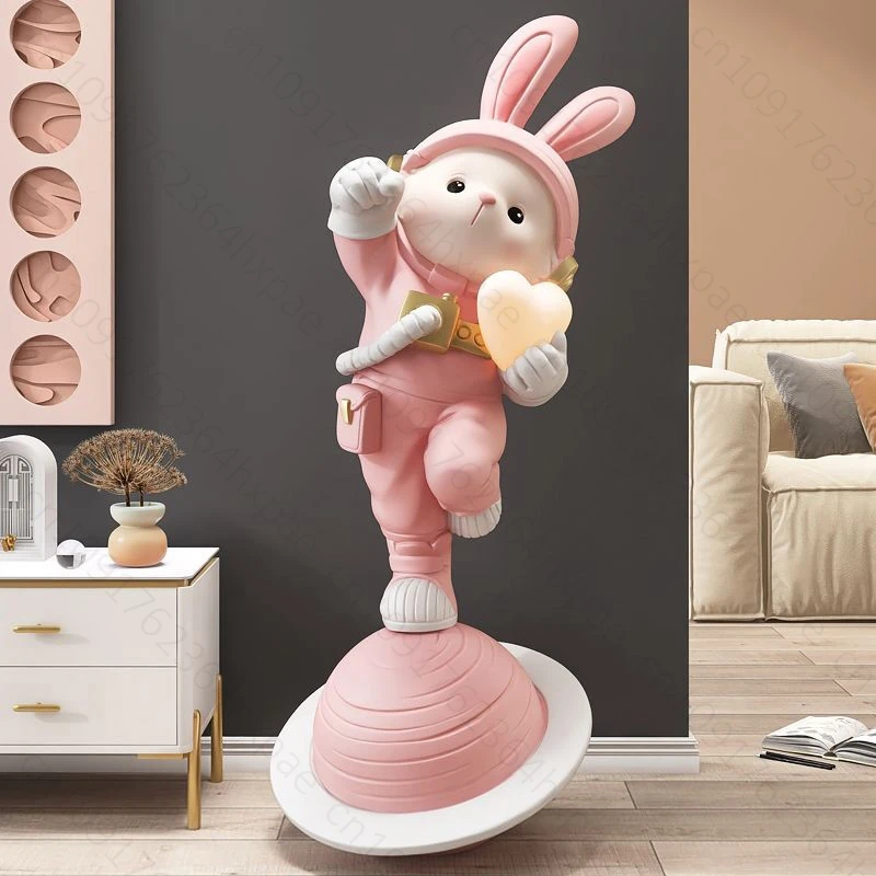 Astronaut Bunny Sculpture with LED Light Bluetooth Speaker Home Living Room Floor Decor Ornament Statue Figurine Accent Piece
Astronaut Bunny Sculpture with LED Light Bluetooth Speaker Home Living Room Floor Decor Ornament Statue Figurine Accent Piece
