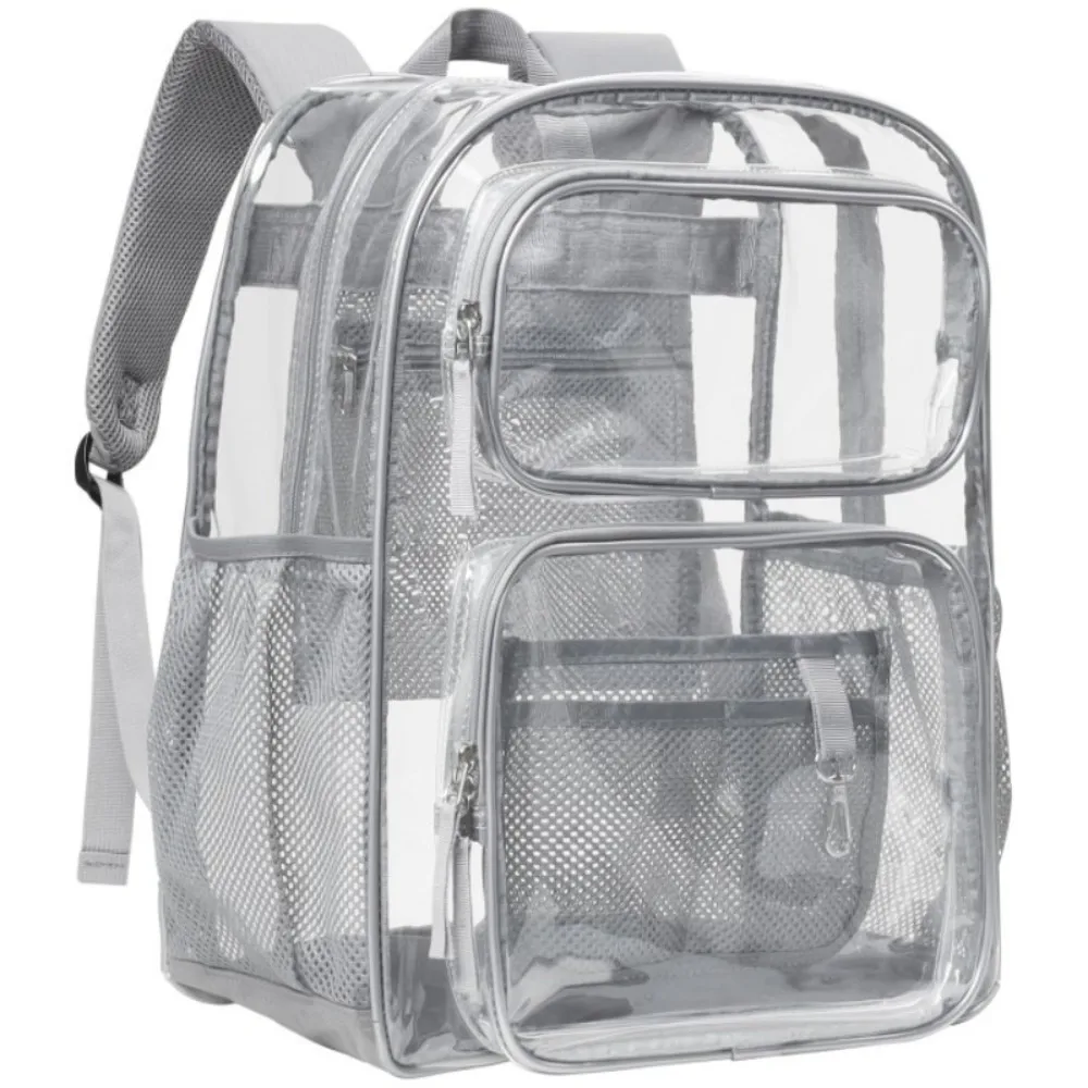 New PVC Solid Clear Backpack Waterproof Large Capacity Transparent School Bag See Through Casual Travel Rucksack School
New PVC Solid Clear Backpack Waterproof Large Capacity Transparent School Bag See Through Casual Travel Rucksack School