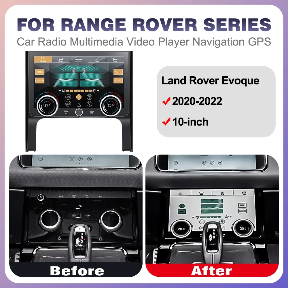 ЖК-экран кондиционера для Land Rover Range Rover Evoque 2020-2022, голосовая панель переменного тока, сенсорное управление дисплеем
ЖК-экран кондиционера для Land Rover Range Rover Evoque 2020-2022, голосовая панель переменного тока, сенсорное управление дисплеем