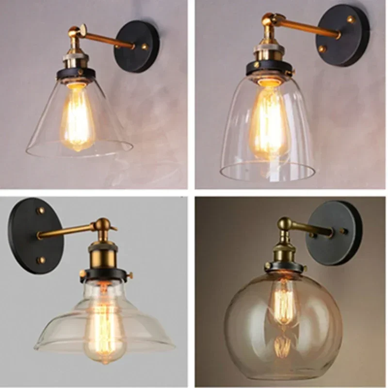Nordic Simple Retro Industrial Style In Hotel Bedside Hallway Staircase Glass Wall Lamp Living Room Wall Decor Light Fixtures
Nordic Simple Retro Industrial Style In Hotel Bedside Hallway Staircase Glass Wall Lamp Living Room Wall Decor Light Fixtures
