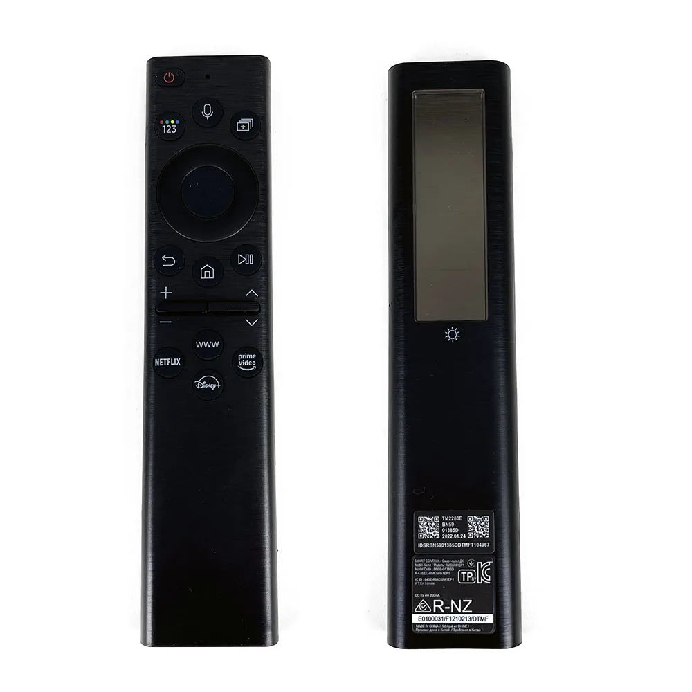 Remote Control use for Samsung Smart TV Solar Charging Voice BN59-01385D QE65QN90BAT QE65S95BAT QE75QN900BTXXH QE55Q80BAT QA75QN
Remote Control use for Samsung Smart TV Solar Charging Voice BN59-01385D QE65QN90BAT QE65S95BAT QE75QN900BTXXH QE55Q80BAT QA75QN
