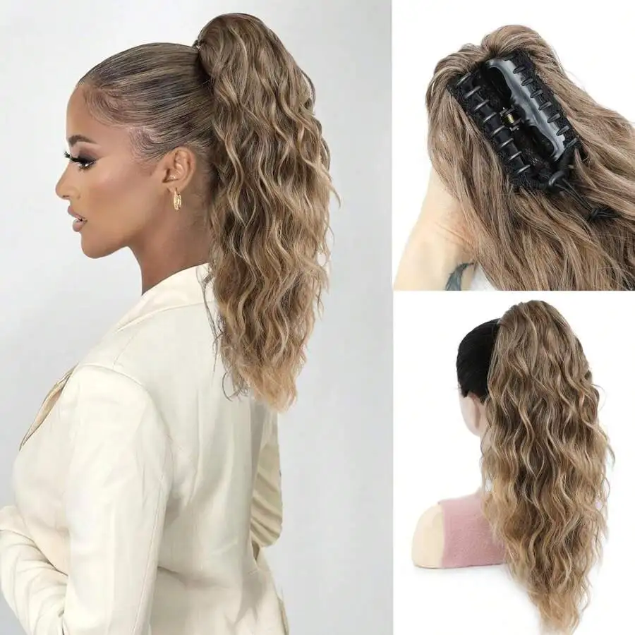 Ponytail Extension Claw Clip In Ponytail Hair Extensions Synthetic Claw Curly Ponytail Extension For Women 18inch Curly Wave
Ponytail Extension Claw Clip In Ponytail Hair Extensions Synthetic Claw Curly Ponytail Extension For Women 18inch Curly Wave