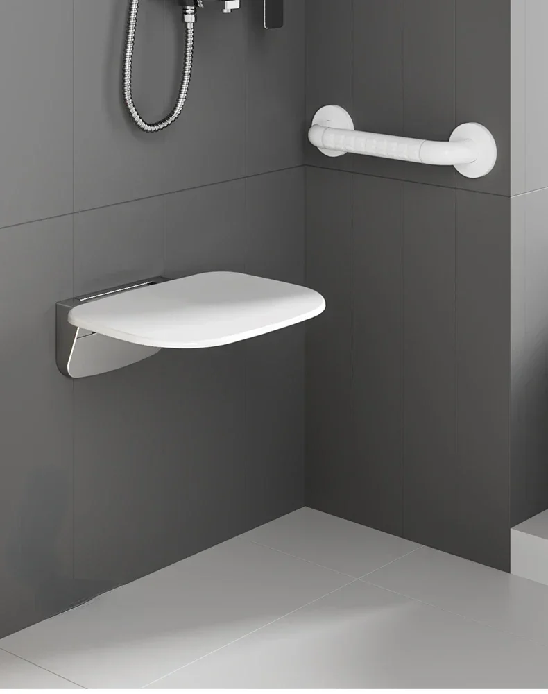 Bathroom folding stool, wall mounted foyer, shoe changing stool, bathroom toilet, elderly shower, non slip Hot sales
Bathroom folding stool, wall mounted foyer, shoe changing stool, bathroom toilet, elderly shower, non slip Hot sales