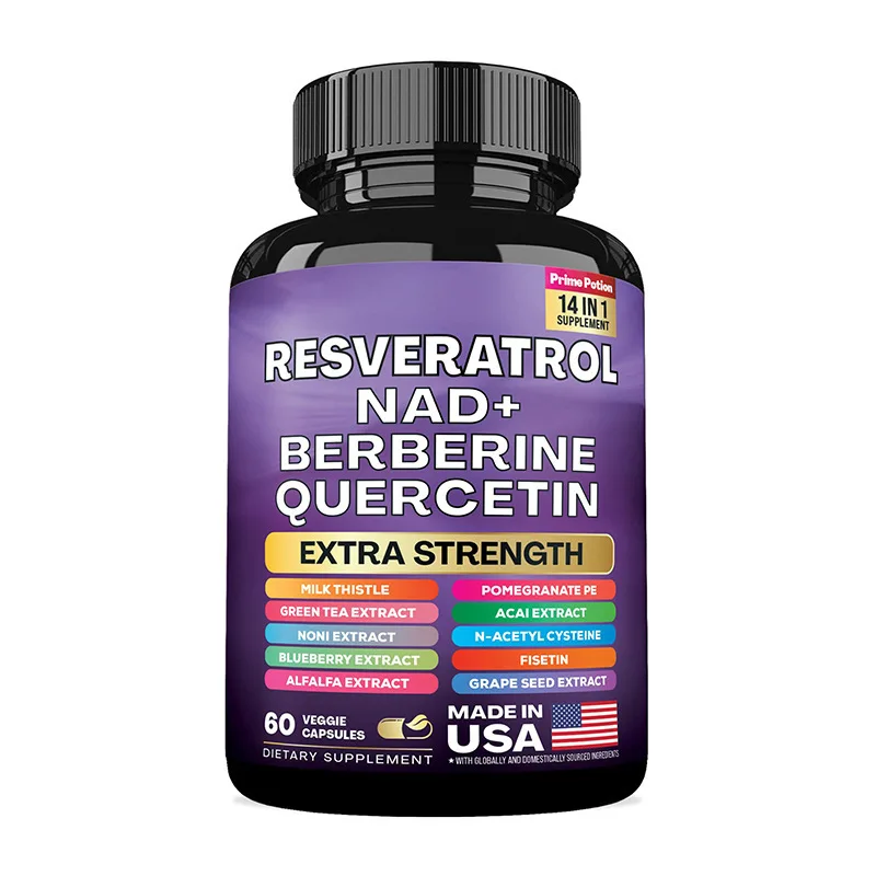 Resveratrol Supplement Extract Capsules - Benefits Immunity, Antioxidants, Cardiovascular Health, Promotes Smooth Skin
Resveratrol Supplement Extract Capsules - Benefits Immunity, Antioxidants, Cardiovascular Health, Promotes Smooth Skin
