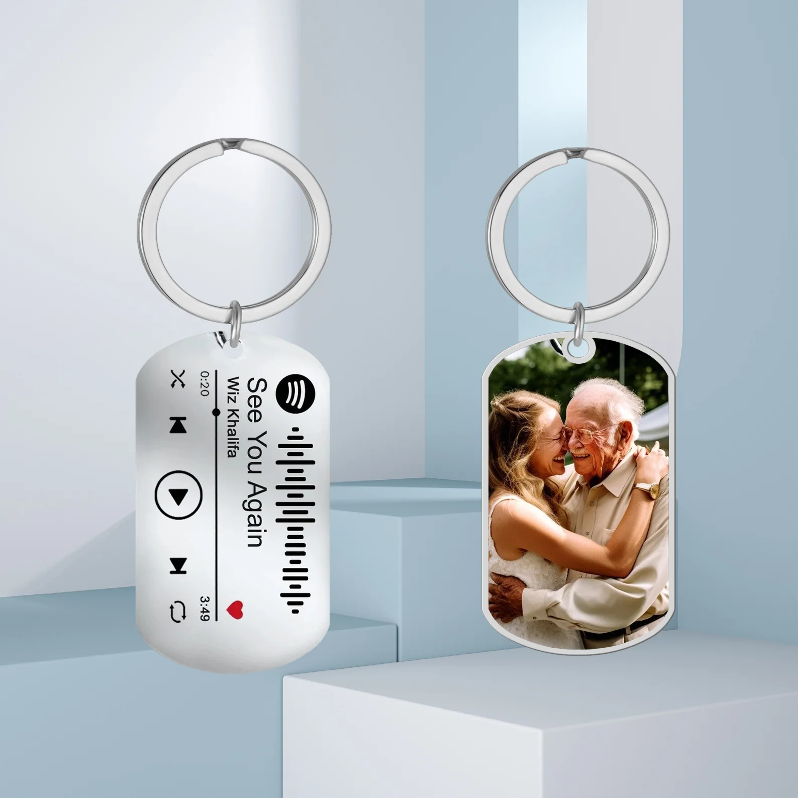 Customized music song keychains, customized photo keychains to commemorate grandparents, commemorative collectibles
Customized music song keychains, customized photo keychains to commemorate grandparents, commemorative collectibles