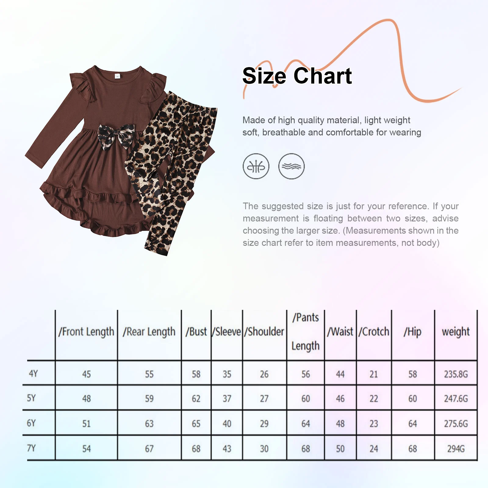 Kids Girls Casual Summer Sets 2 Pieces Clothes Outfit Long-sleeves Dress Top with Leopard Print Leggings for Daily Wear Holiday
Kids Girls Casual Summer Sets 2 Pieces Clothes Outfit Long-sleeves Dress Top with Leopard Print Leggings for Daily Wear Holiday