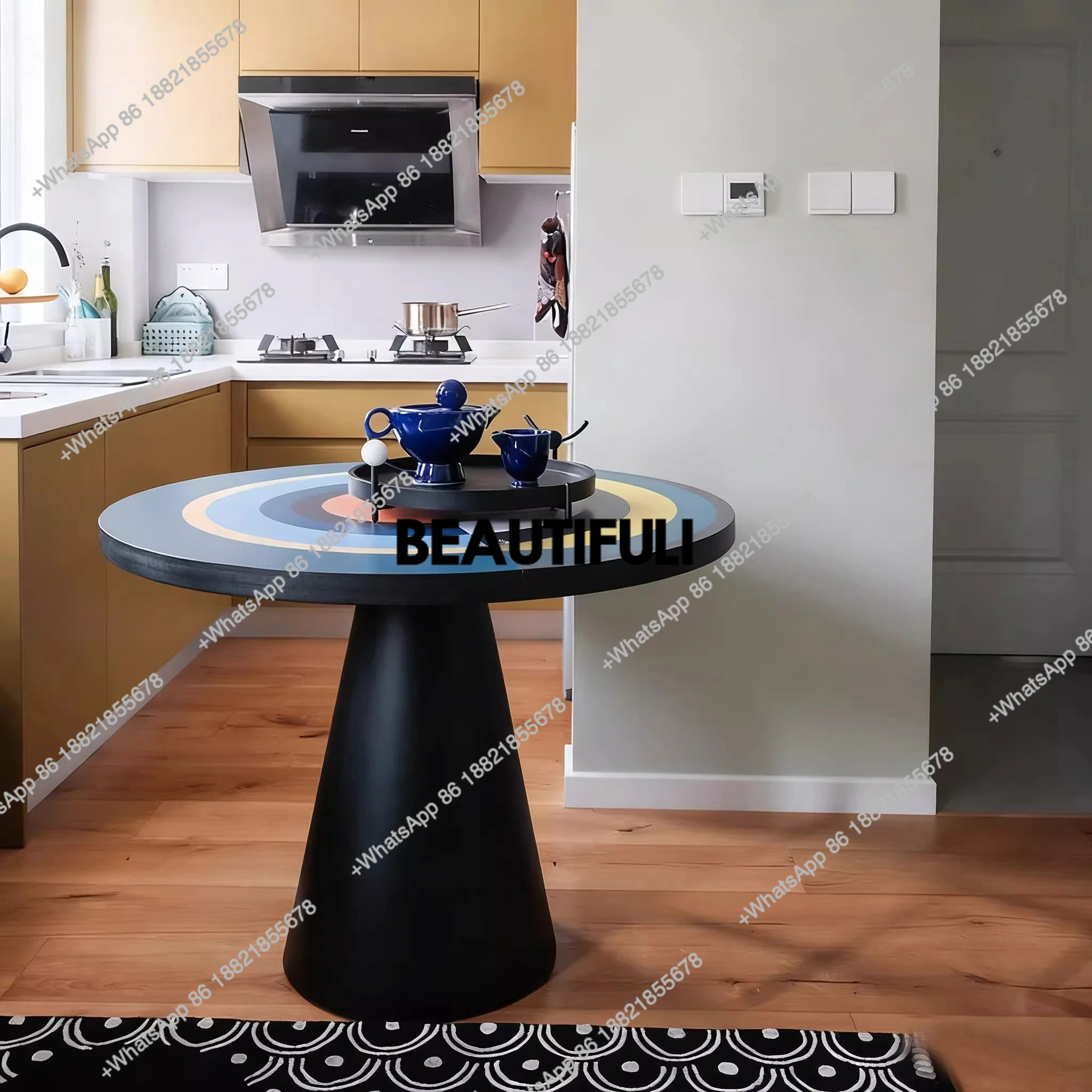 Color round coffee table designer creative living room small table oil painting design art dining table
Color round coffee table designer creative living room small table oil painting design art dining table