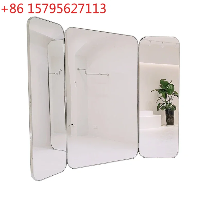 Свадебный магазин, облегающее трехстороннее складное напольное зеркало для всего тела
Свадебный магазин, облегающее трехстороннее складное напольное зеркало для всего тела