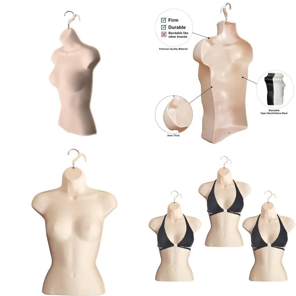 Набор из 3-х штабелируемых манекенов с полой спинкой для демонстрации футболок, настольных выставок и фотосессий - для одежды размеров S-M
Набор из 3-х штабелируемых манекенов с полой спинкой для демонстрации футболок, настольных выставок и фотосессий - для одежды размеров S-M