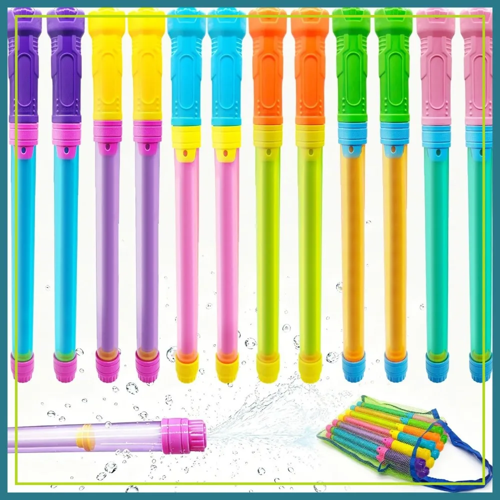 12 Pack Water Gun Squirt Toys with Mesh Bag, Up to 40 FT Long Range Water Blaster for Outdoor Beach Party Fun
12 Pack Water Gun Squirt Toys with Mesh Bag, Up to 40 FT Long Range Water Blaster for Outdoor Beach Party Fun
