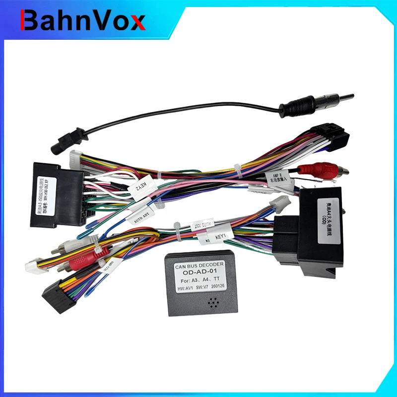 Car 16pin Wiring Harness Power Cable Adapter Canbus Box Decoder For Audi A3 A4 TT A6 OD-AUDI-01
Car 16pin Wiring Harness Power Cable Adapter Canbus Box Decoder For Audi A3 A4 TT A6 OD-AUDI-01
