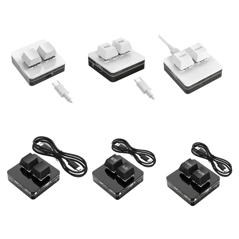 2 Key Mechanical Keypad with USB C Connection and Color Lighting Easy to Use for Gaming and Professional Use
2 Key Mechanical Keypad with USB C Connection and Color Lighting Easy to Use for Gaming and Professional Use
