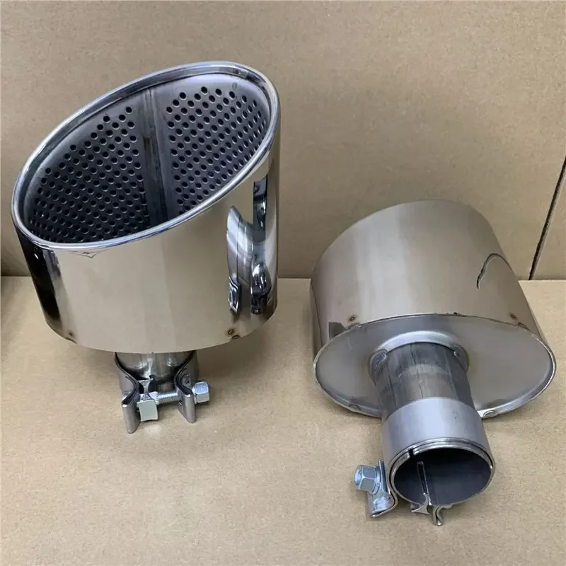 Suitable for Audi A3A4A5A6A7 exhaust pipe cutting RS large diameter titanium black stainless steel tail throat 
Suitable for Audi A3A4A5A6A7 exhaust pipe cutting RS large diameter titanium black stainless steel tail throat